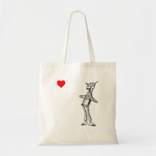 Retro Wonderful Wizard Of Oz Tin Man Heart Tote Bag