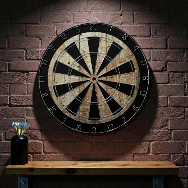 Retro Wood Wooden Texture Pattern Dartboard (Creator Uploaded)
