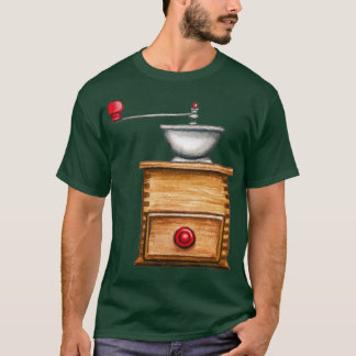 Retro Wooden Coffee Hand Grinder T-Shirt