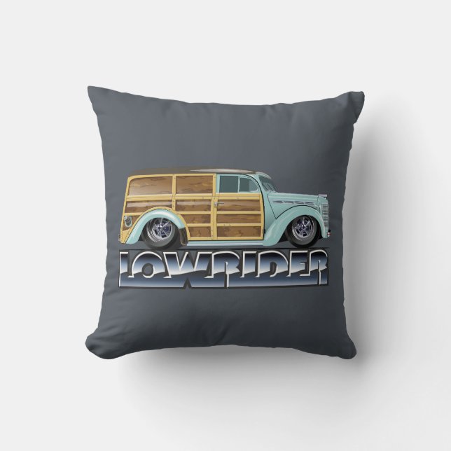 Retro Woody Lowrider Cushion (Front)
