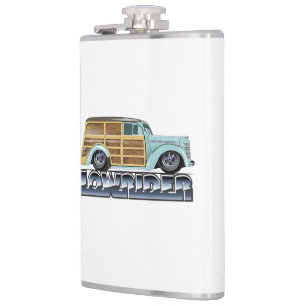 Retro Woody Lowrider Hip Flask