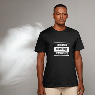 retro Work out Season 20XX black T-Shirt