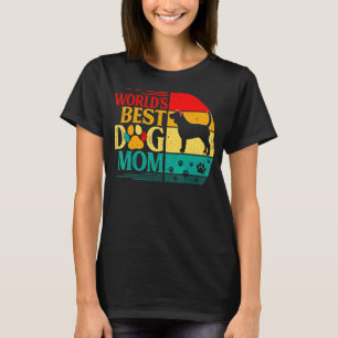 Retro World's Best Beagle Dog Mum Mother's Day T-Shirt