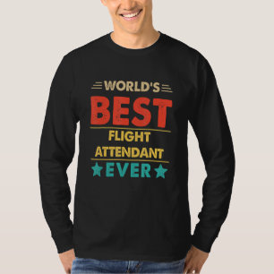 Retro World's Best Flight Attendant Ever T-Shirt