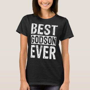 Retro Worlds Okayest Best Godson Ever Fathers Day T-Shirt