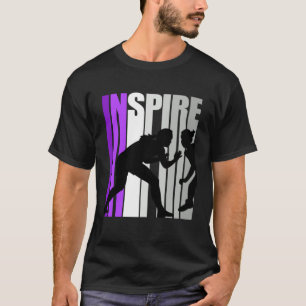 Retro Wrestling Girl Wrestlings Inspire Inspiring  T-Shirt