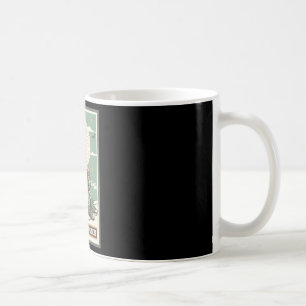 Retro Wrestling Mum Tarot Card Skeleton Mama Mothe Coffee Mug