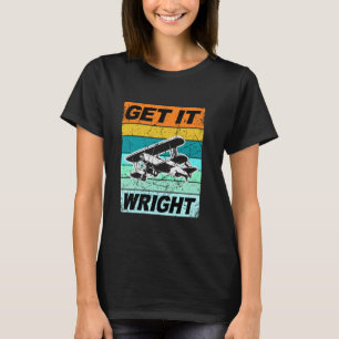 Retro Wright Brothers Shirt Get Wright Shirt Funny