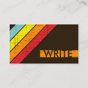 retro WRITE Business Card