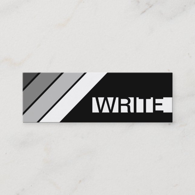 retro WRITE Mini Business Card (Front)