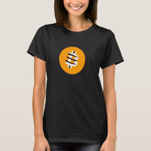 Retro X Bitcoin Crypto Satoshis Symbol 21 T-Shirt