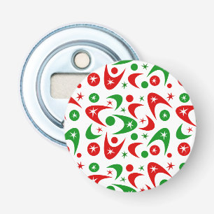 Retro Xmas Boomerangs Bottle Opener