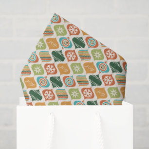 Retro Xmas Ginger & Spice Tissue Paper
