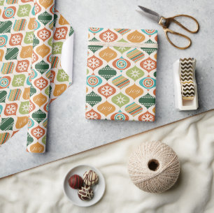 Retro Xmas Ginger & Spice Wrapping Paper