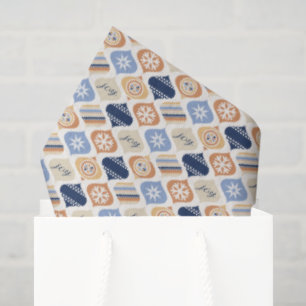 Retro Xmas Holiday Luxe Tissue Paper