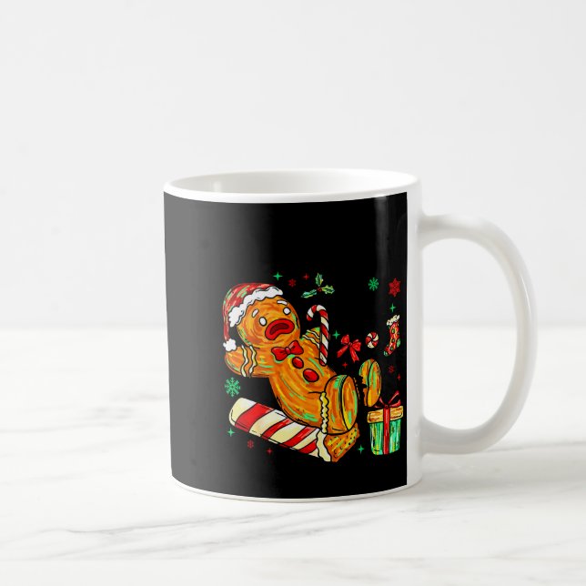 Retro Xmas Overbaked And Over It Funny Christmas G Coffee Mug (Right)