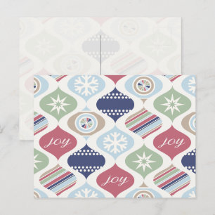 Retro Xmas Vintage Luxe Holiday Postcard