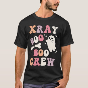 Retro Xray Boo Boo Crew Ghost X-ray Technician Hal T-Shirt