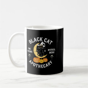 Retro Y Halloween Costume Black Cat M Apothecary Coffee Mug