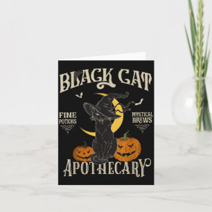 Retro Y Halloween Costume Black Cat M Athecary  Card