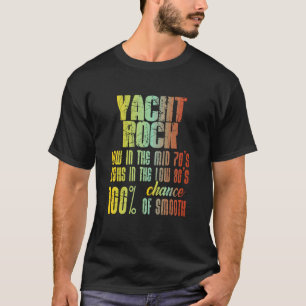 Retro Yacht Rock Music Men Women Mid 70s Low 80s V T-Shirt