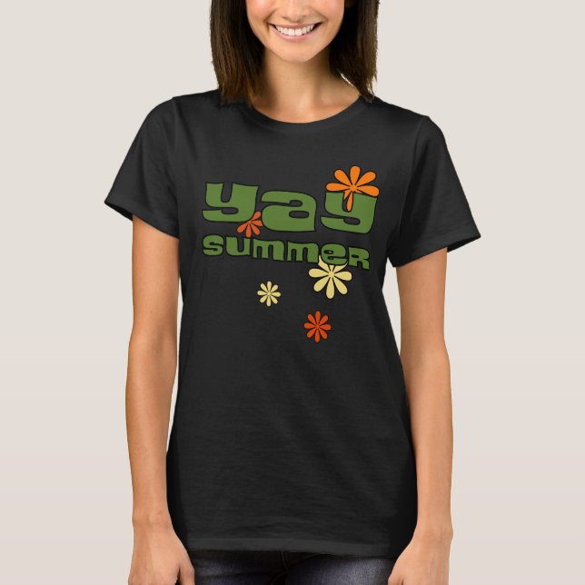 Retro Yay Summer T-Shirt (Front)