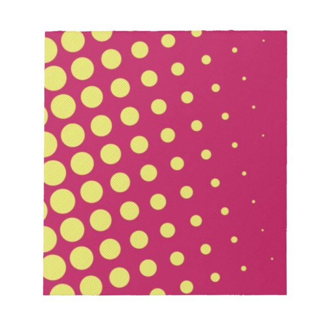 Retro yellow dots notepad (Front)