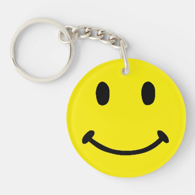 Retro Yellow Face Key Chain (Front)