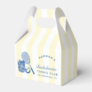 Retro Yellow Last Swing Before The Ring Tennis Bac Favour Box