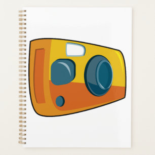 Retro Yellow Point and Shoot Film Camera Planner