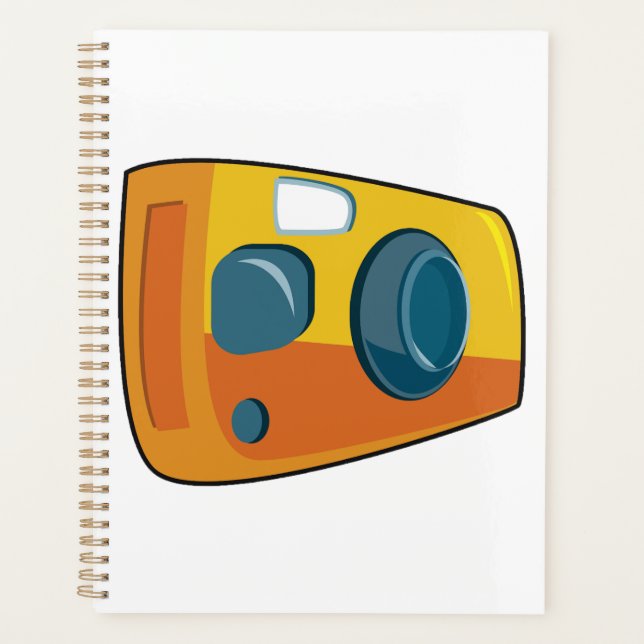 Retro Yellow Point and Shoot Film Camera Planner (Front)