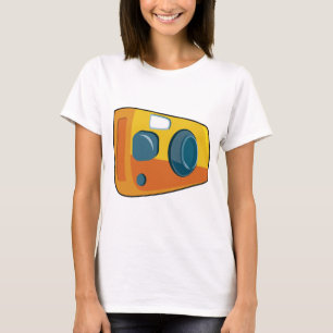 Retro Yellow Point and Shoot Film Camera T-Shirt