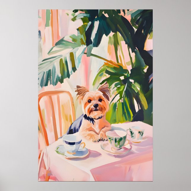 Retro Yorkshire Terrier Poster, Yorkshire Terrier Poster (Front)