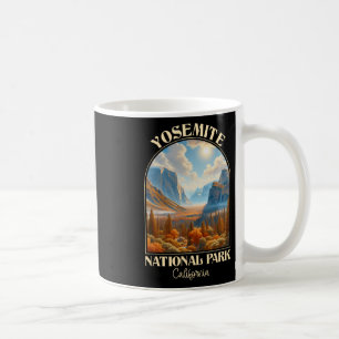 Retro Yosemite National Park Autumn Season Camping Coffee Mug
