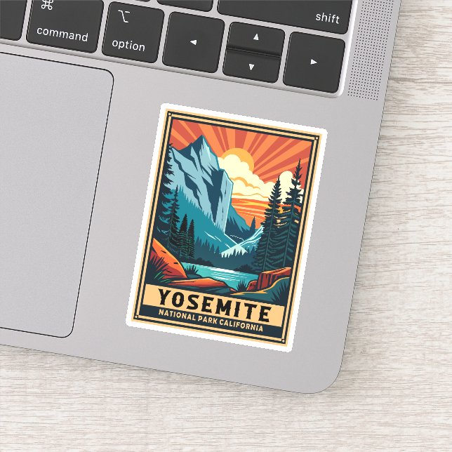 Retro Yosemite National Park California (Detail)