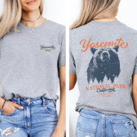 Retro Yosemite National Park California Black Bear