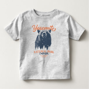 Retro Yosemite National Park California Black Bear Toddler T-Shirt