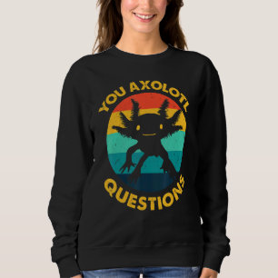 Retro You Axolotl Questions Kids Youth Cute Salam Sweatshirt