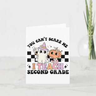 Retro You Can't E Me I Teach 2nd Grade Teacher Hal Card