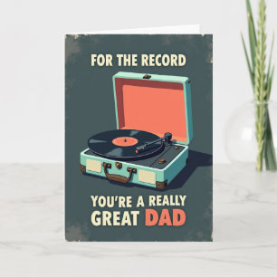 Retro Youre Great Dad Card