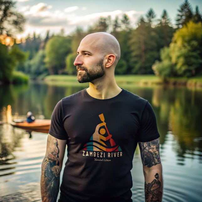 Retro Zambezi River Kayaking T-Shirt (Creator Uploaded)