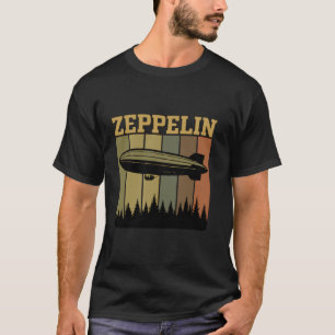 Retro Zeppelin 70s 80s Dirigible Airship Zepelin Z T-Shirt