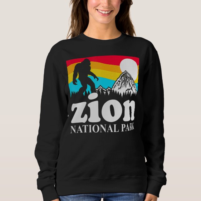Retro Zion National Park Utah Sweatshirt (Front)