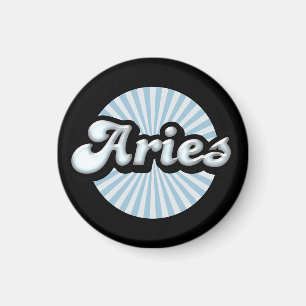 Retro Zodiac Aries Magnet