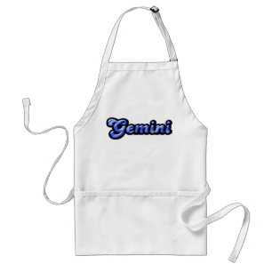 Retro Zodiac Gemini Standard Apron