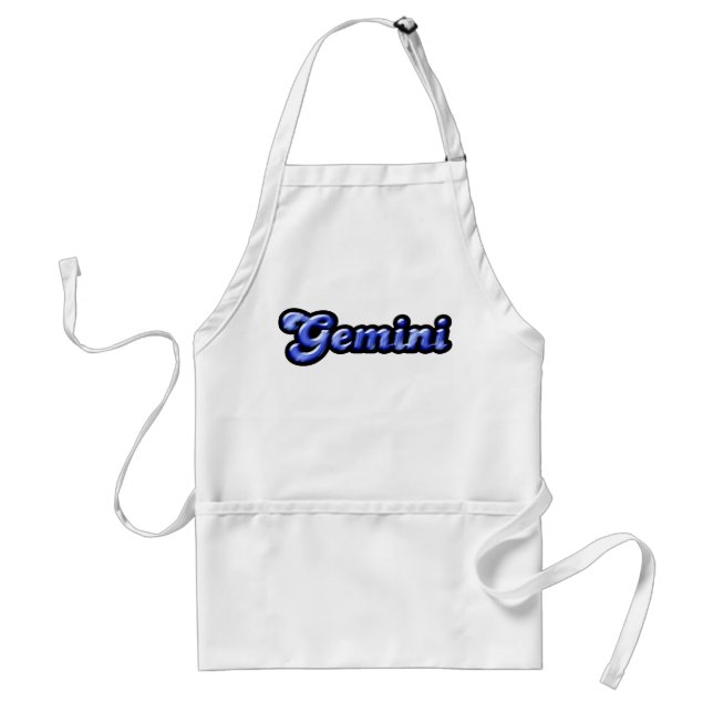 Retro Zodiac Gemini Standard Apron (Front)