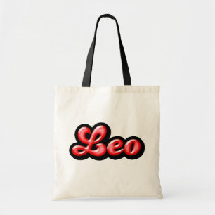 Retro Zodiac Leo Ruby Tote Bag