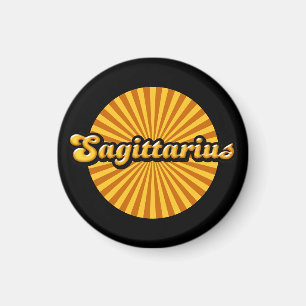 Retro Zodiac Sagittarius Magnet