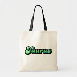 Retro Zodiac Taurus Tote Bag