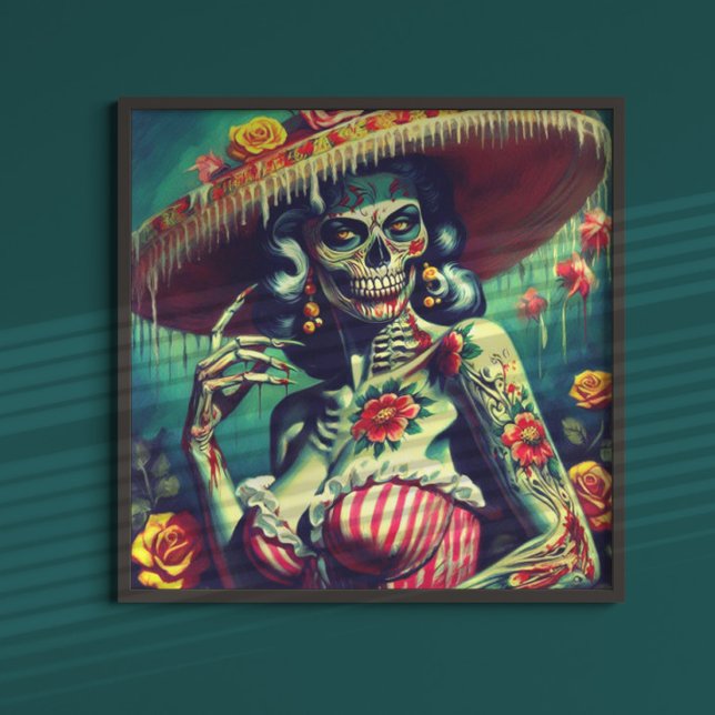 Retro Zombie Pin-up Poster (Creator Uploaded)